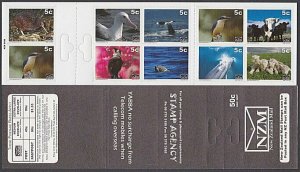NEW ZEALAND 2006 50c National Mail booklet - birds, whales etc.............M782b