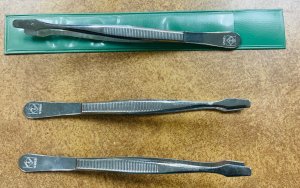 Lighthouse stamp tongs or tweezers, 4.74” size will sleeve