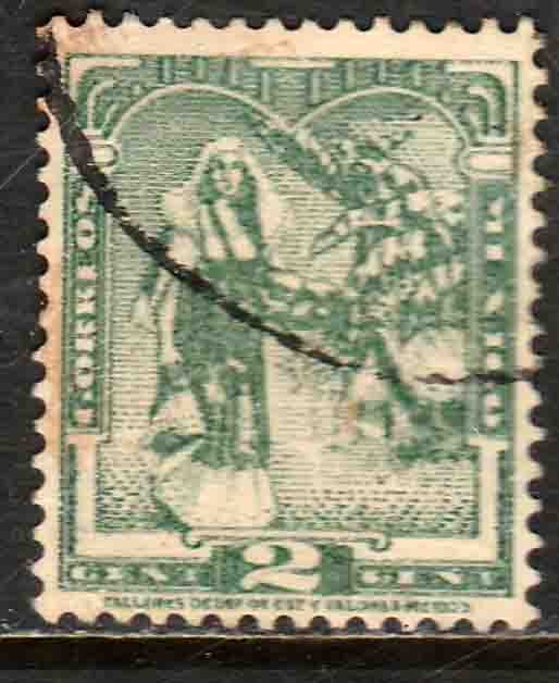 MEXICO 730, 2¢ TEHUAHA NATIVE LADY. USED.F-VF. (587)