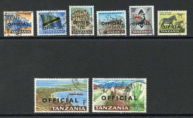 Tanzania SGO9/O16 set of 8 Cat 30 pounds