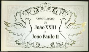 MOZAMBIQUE 2014 CANONIZATION OF POPES JOHN XXIII & JOHN PAUL II PERF FOLDER