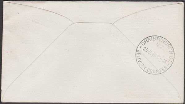 USA 1948 HEROIC CHAPLAINS - C Stephen Anderson FDC to New Zealand...........M482 