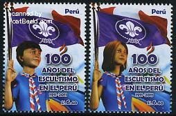 Peru 2011, 100 Years scouting in Peru 2v, MNH