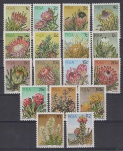 South Africa 475-491 MNH Flowers Plants Nature ZAYIX 0224S0115