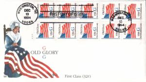 #2884 G Rate - Flag Edken FDC