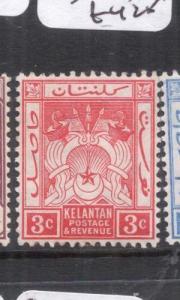 Malaya Kelantan 3c SG 2 MOG (4dmd) 