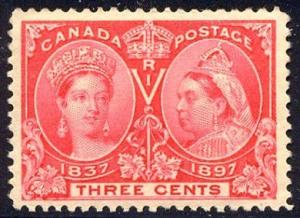 CANADA #53 CHOICE Mint XF/SUP NH - 1897 3c Jubilee