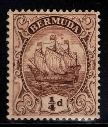 BERMUDA Scott 81 MH* Caravel ship stamp