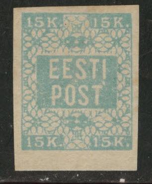 Estonia Scott 2 MH* 1918-1919 aged paper