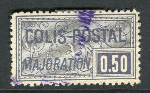 FRANCE; 1918-20 Railway Parcel Colis Postal issue fine used 50c. value