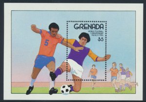 Grenada SC# 1365  MNH SG MS1493 World Cup Football 1986 see scan /detail  