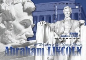 Mustique 2011 - Abraham Lincoln - Souvenir Stamp Sheet - MNH