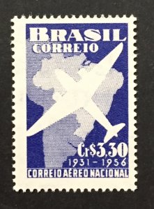 Brazil 1956 #836, 25th Anniversary Airmail Service, MNH.