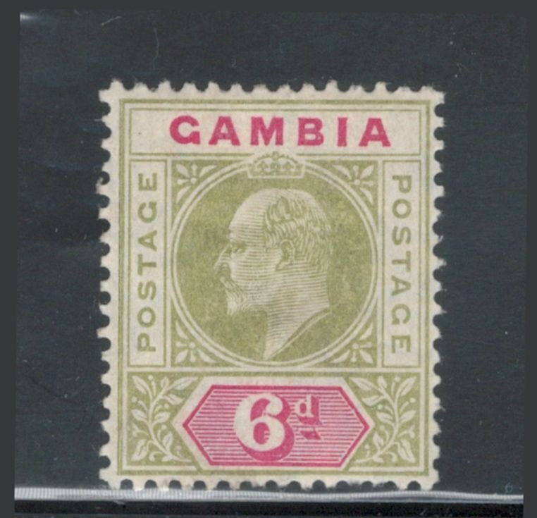 Gambia 1906 King Edward VII 6p Scott # 52 MH