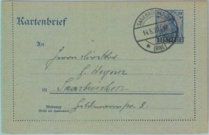 89327 - GERMANY  SAAR  - Postal History -  STATIONERY LETTER CARD # K4 Type III