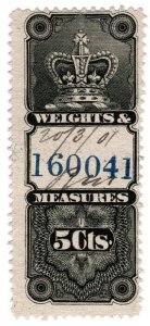 (I.B) Canada Revenue : Weights & Measures 5c