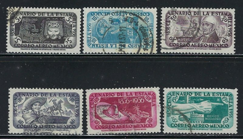 Mexico C229-34 Used 1956 set