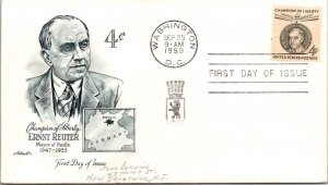 FDC 1959  SC #1136 Artmaster Cachet - Washington DC - Single - J5290