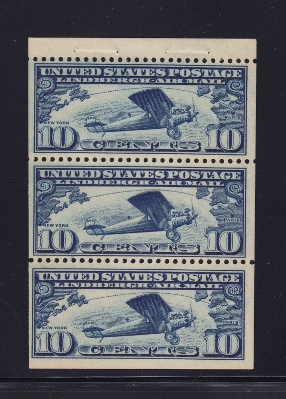 C10Aa booklet pane VF OG never hinged with nice color cv $ 115 ! see pic !