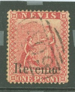 Nevis #14a var  Single