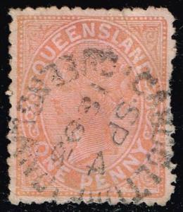 Australia-Queensland #90 Queen Victoria; Used (0.50)