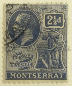 AlexStamps MONTSERRAT #62 VF Used 