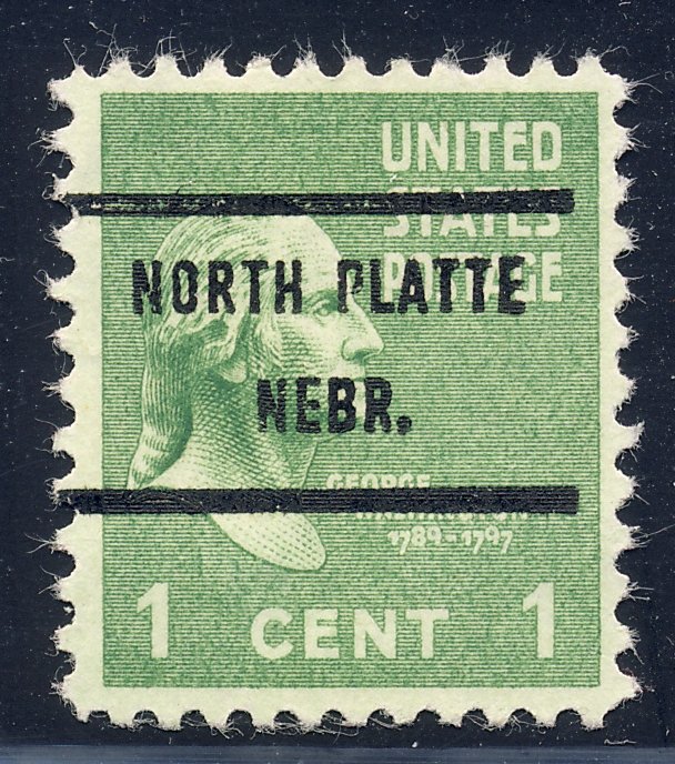 North Platte NE, 804-71 Bureau Precancel, 1¢ Washington