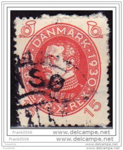 Denmark, 1930, Christian X, 15o, Scott#214, used