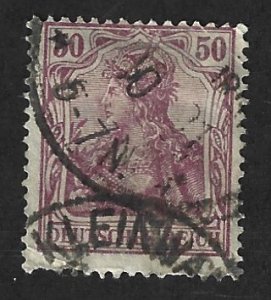 Germany Scott 125 Used 50pf Germania stamp 2018 CV $2.25