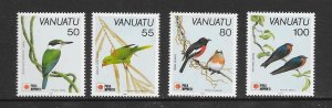 BIRDS - VANUATU #542-45  MNH