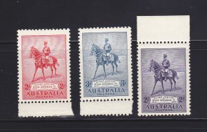 Australia 152-154 Set MNH King George V and Horse (B)