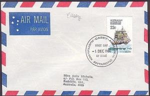 AUSTRALIA ANTARCTIC 1980 cover CASEY cds...................................35316