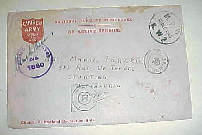 NEW ZEALAND  MPO KW2 CENSORS x3 B/S SIDI GABE--- EGYPT 1943 DEC 12