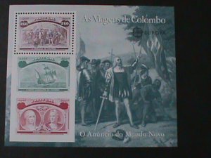 ​PORTUGAL-SC#1919-EUROPA-LANDING OF COLUMBUS-MNH S/S  WE SHIP TO WORLDWIDE