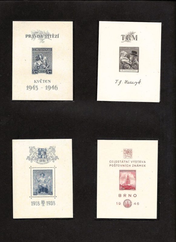 Czechoslovakia - 23 different Souvenir Sheets - OGNH