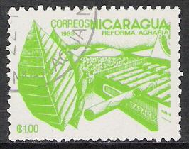 Nicaragua #1298 Tobacco CTO NH