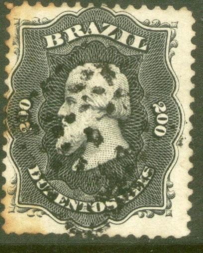 Brazil 59, 200r Emperor Dom Pedro. Used. (123)