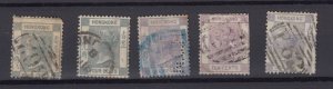 Hong Kong QV 1863 Large Lettering Used Collection Of 5 BP9969