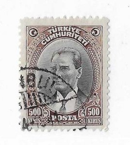 Turkey Sc #704  500k used VF