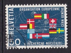 Switzerland  #475 cancelled  1966  flags 30c