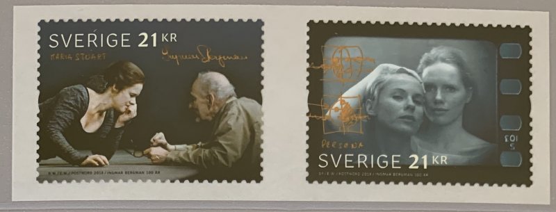 Sweden 2018 #2818a MNH. Bergman, self-adhesive, strip