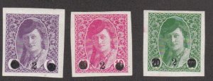 Yugoslavia # 1L43-45, Surcharged, Mint LH 1/3 Cat.