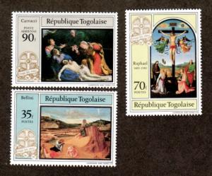 Togo # 1164-1166 Mint NH Easter!