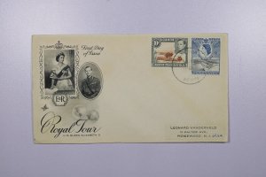 Kenya 1954 FDC - Royal Visit - Artcraft Cachet - Nairobi - F76101