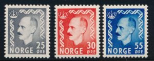 NORWAY 322-324 MINT F-VF NEVER HINGED (NH) 