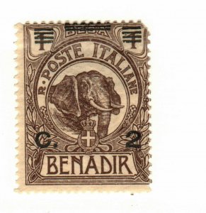 Italian Somililand (Benadir) #10 MH Elephant