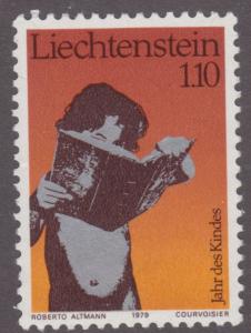 Liechtenstein 667 Child Reading 1979