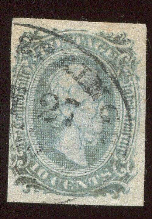 CSA 11a Used Stamp on Piece with Estell Springs, N.&C.R.R. Cancel BX5184