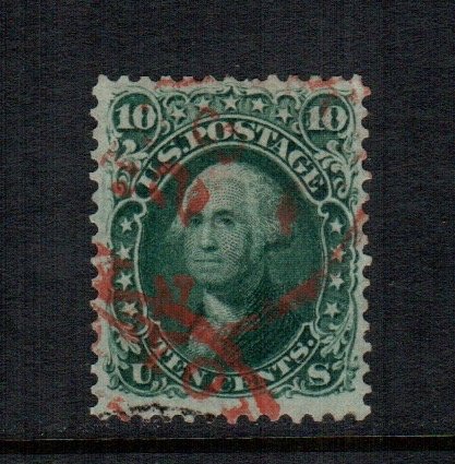 US  68  used cat $ 55.00 red cancel