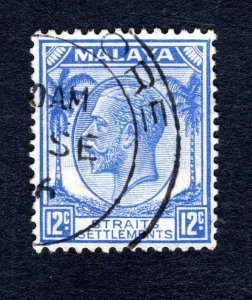 Malaya Straits Settlements SC #225   VF, Used, CV $3.00 .... 6090156